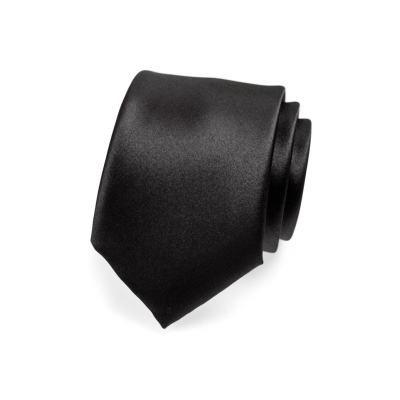 Matná pánská kravata černá