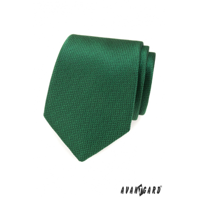 Zelená pánská kravata se strukturou