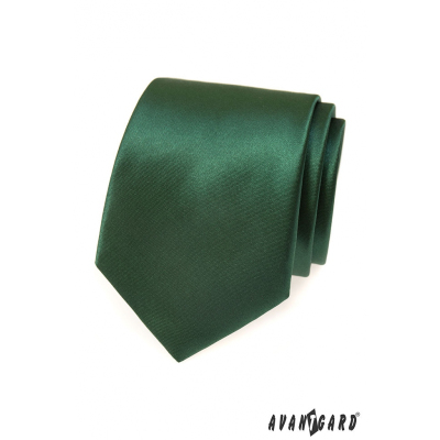 Tmavě zelená pánská kravata