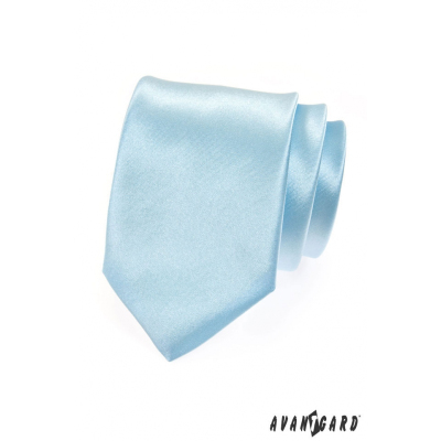Pánská kravata světle modrá lesk