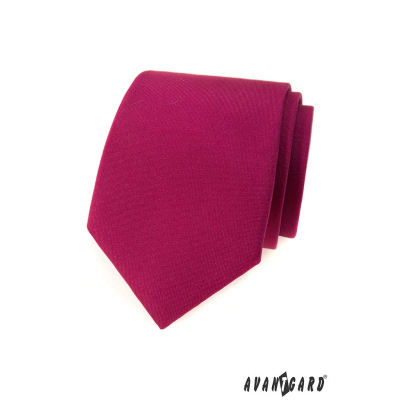 Pánská kravata v matné bordó barvě