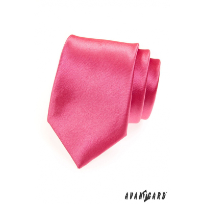 Pánská kravata sytě růžová