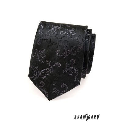 Černá kravata jemný vzor
