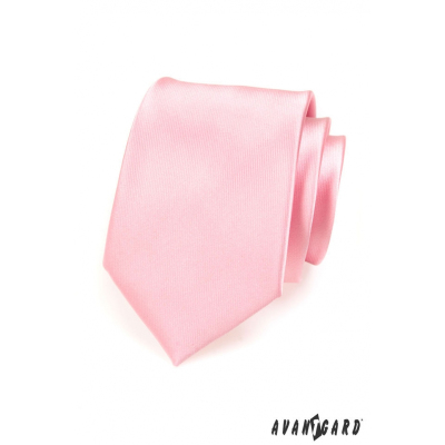 Pánská kravata růžová lesk