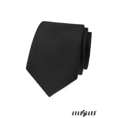 Černá strukturovaná kravata Avantgard