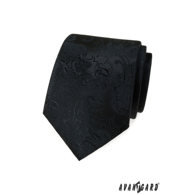Černá kravata s Paisley vzorem