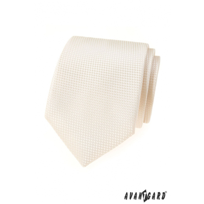 Smetanová strukturovaná kravata Avantgard Lux