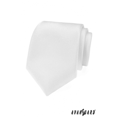 Bílá slavnostní kravata strukturovaná