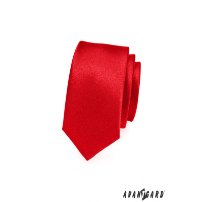 Úzká kravata SLIM červená