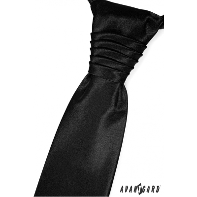 Elegantní černá svatební kravata