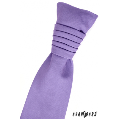 Francouzská kravata v barvě lila