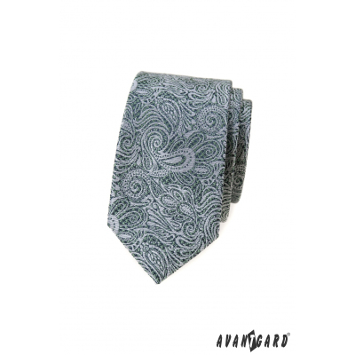 Slim kravata s paisley vzorem
