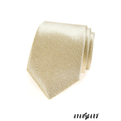 Zlatavá strukturovaná kravata