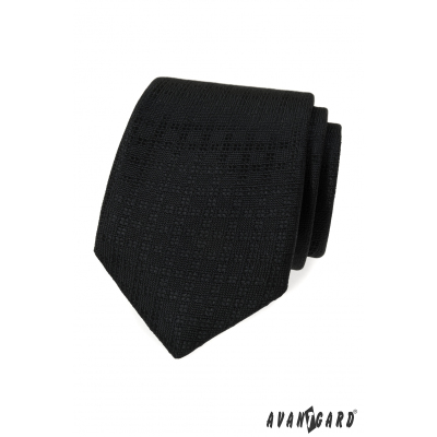 Černá kravata se vzorem