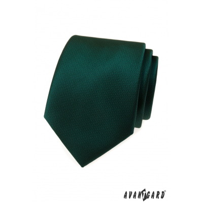Tmavě zelená kravata s jemným vzorem
