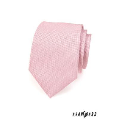 Světle růžová kravata v pudrovém odstínu
