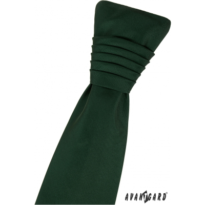 Matně zelená francouzská kravata