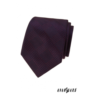 Pánská kravata s bordó proužky