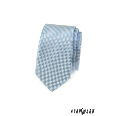 Bledě modrá slim kravata