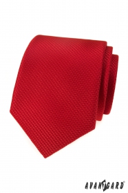 Červená kravata s texturou