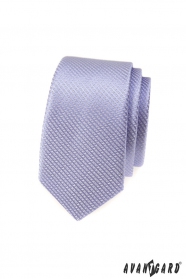 Lila slim vzorovaná kravata Avantgard