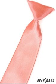 Chlapecká kravata Lososová s leskem