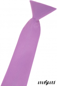 Matná chlapecká kravata v barvě lila