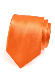 Oranžová pánská kravata