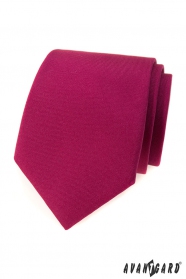 Pánská kravata v matné bordó barvě