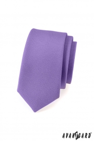 Světle fialová slim kravata