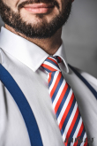 Slim kravata Trikolóra Lux - šířka 5 cm