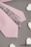 Růžová kravata Avantgard Lux - šířka 7 cm