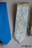 Matně modrá slim kravata Avantgard - šířka 5 cm
