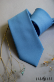 Světle modrá, matná kravata - šířka 7 cm