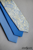 Modrá slim kravata - šířka 5 cm