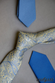 Modrá slim kravata - šířka 5 cm