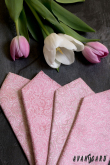 Pudrově růžová kravata se vzorem Paisley - šířka 7 cm