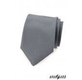 Pánská kravata - Grafitová MAT - šířka 7 cm
