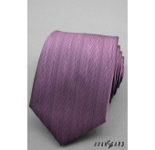 Jemná šrafovaná fialová kravata