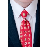Dětská červená vánoční kravata 44 cm