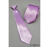 Světlá kravata v lila tónu - šířka 7 cm