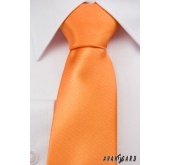 Oranžová pánská kravata - šířka 7 cm