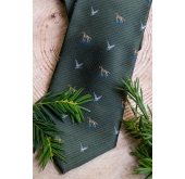 Zelená myslivecká kravata