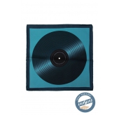 Hedvábný modrý kapesníček gramofonová deska