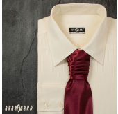 Bordó francouzská svatební kravata jednobarevná - uni